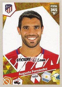Sticker Augusto Fernández - FIFA 365: 2017-2018 n. 166 - Panini