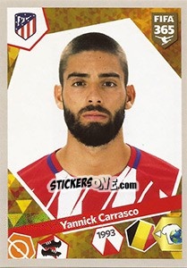 Sticker Yannick Carrasco - FIFA 365: 2017-2018 n. 167 - Panini