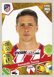 Figurina Fernando Torres - FIFA 365: 2017-2018 - Panini