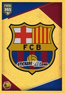 Sticker FC Barcelona - Logo - FIFA 365: 2017-2018 - Panini