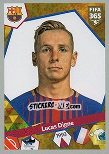 Sticker Lucas Digne - FIFA 365: 2017-2018 - Panini