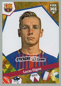 Sticker Lucas Digne - FIFA 365: 2017-2018 n. 181 - Panini