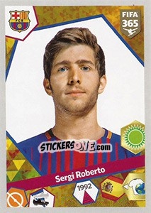 Sticker Sergi Roberto - FIFA 365: 2017-2018 n. 182 - Panini