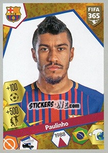 Cromo Paulinho - FIFA 365: 2017-2018 n. 187 - Panini