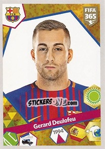 Sticker Gerard Deulofeu - FIFA 365: 2017-2018 n. 189 - Panini