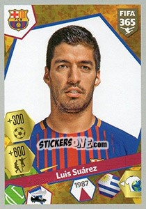 Sticker Luis Suárez - FIFA 365: 2017-2018 - Panini