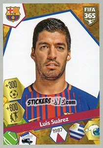 Sticker Luis Suárez - FIFA 365: 2017-2018 n. 191 - Panini