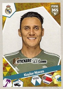 Sticker Keylor Navas - FIFA 365: 2017-2018 n. 195 - Panini