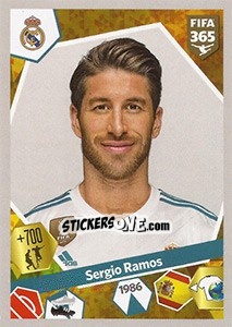 Sticker Sergio Ramos - FIFA 365: 2017-2018 - Panini