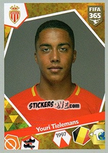 Sticker Youri Tielemans - FIFA 365: 2017-2018 n. 222 - Panini