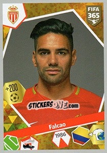 Sticker Radamel Falcao - FIFA 365: 2017-2018 n. 229 - Panini