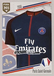 Sticker Paris Saint-Germain - Shirt - FIFA 365: 2017-2018 - Panini