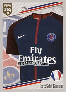 Figurina Paris Saint-Germain - Shirt - FIFA 365: 2017-2018 - Panini