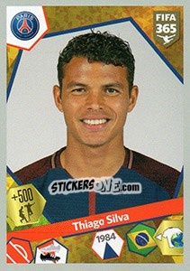 Sticker Thiago Silva - FIFA 365: 2017-2018 n. 237 - Panini
