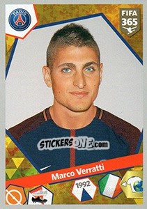 Sticker Marco Verratti - FIFA 365: 2017-2018 - Panini