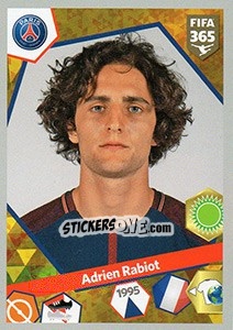 Sticker Adrien Rabiot - FIFA 365: 2017-2018 n. 246 - Panini