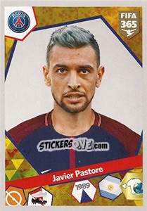 Sticker Javier Pastore - FIFA 365: 2017-2018 n. 247 - Panini
