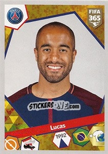 Sticker Lucas Moura - FIFA 365: 2017-2018 - Panini