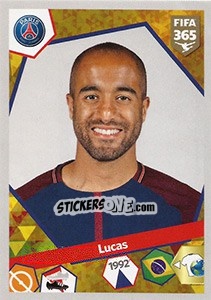 Sticker Lucas Moura - FIFA 365: 2017-2018 n. 249 - Panini