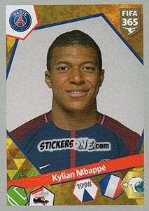 Sticker Kylian Mbappé - FIFA 365: 2017-2018 n. 250 - Panini