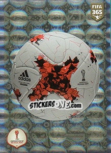 Sticker Official Match Ball - FIFA 365: 2017-2018 n. 18 - Panini