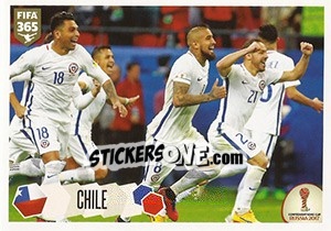 Figurina Chile / Runner-up - FIFA 365: 2017-2018 - Panini