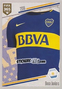 Sticker Boca Juniors - Shirt - FIFA 365: 2017-2018 n. 24 - Panini