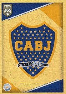 Sticker Boca Juniors - Logo - FIFA 365: 2017-2018 n. 25 - Panini