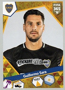 Sticker Guillermo Sara - FIFA 365: 2017-2018 - Panini