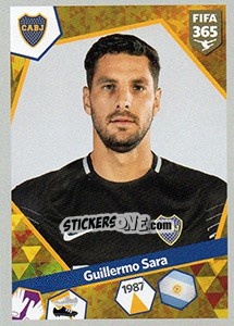 Sticker Guillermo Sara - FIFA 365: 2017-2018 n. 26 - Panini