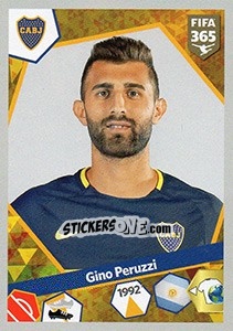 Sticker Gino Peruzzi - FIFA 365: 2017-2018 n. 27 - Panini