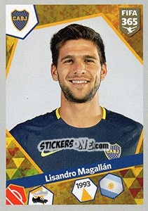 Sticker Lisandro Magallán - FIFA 365: 2017-2018 n. 28 - Panini