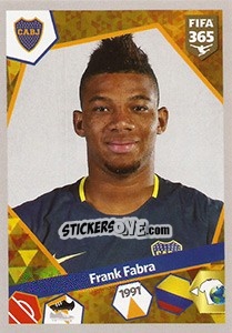 Sticker Frank Fabra - FIFA 365: 2017-2018 n. 30 - Panini