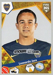Sticker Leonardo Jara - FIFA 365: 2017-2018 - Panini