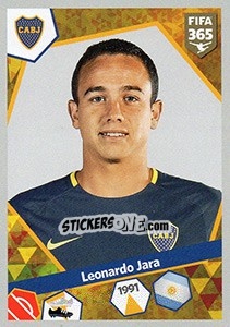 Sticker Leonardo Jara - FIFA 365: 2017-2018 n. 32 - Panini