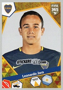 Cromo Leonardo Jara - FIFA 365: 2017-2018 - Panini