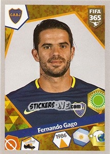 Sticker Fernando Gago - FIFA 365: 2017-2018 n. 33 - Panini