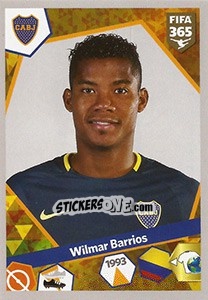 Sticker Wílmar Barrios - FIFA 365: 2017-2018 n. 37 - Panini