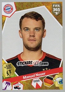 Sticker Manuel Neuer - FIFA 365: 2017-2018 n. 265 - Panini
