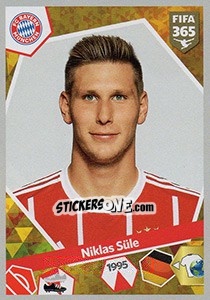 Sticker Niklas Süle - FIFA 365: 2017-2018 n. 266 - Panini