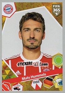 Sticker Mats Hummels - FIFA 365: 2017-2018 - Panini