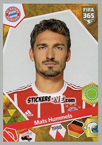 Sticker Mats Hummels - FIFA 365: 2017-2018 n. 268 - Panini