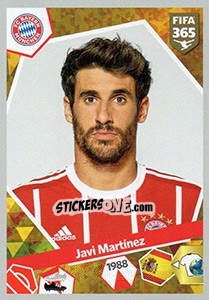 Sticker Javi Martínez - FIFA 365: 2017-2018 n. 269 - Panini