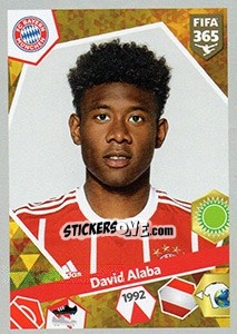 Figurina David Alaba - FIFA 365: 2017-2018 - Panini