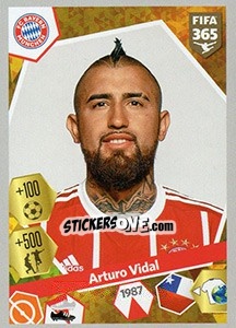 Figurina Arturo Vidal - FIFA 365: 2017-2018 - Panini