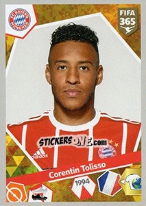 Sticker Corentin Tolisso - FIFA 365: 2017-2018 n. 276 - Panini