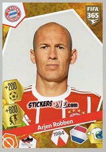 Sticker Arjen Robben - FIFA 365: 2017-2018 n. 278 - Panini