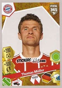 Sticker Thomas Müller - FIFA 365: 2017-2018 n. 281 - Panini