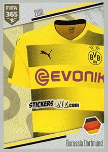 Sticker Borussia Dortmund - Shirt - FIFA 365: 2017-2018 n. 283 - Panini