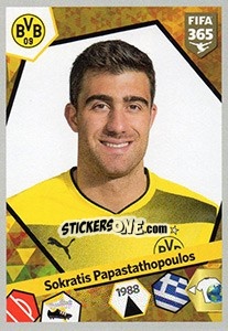 Sticker Sokratis Papastathopoulos - FIFA 365: 2017-2018 - Panini
